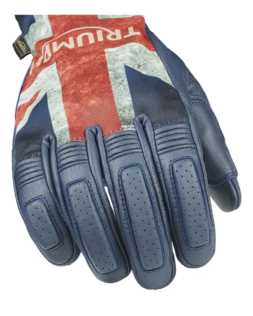 Union Jack Flag Leather Gloves