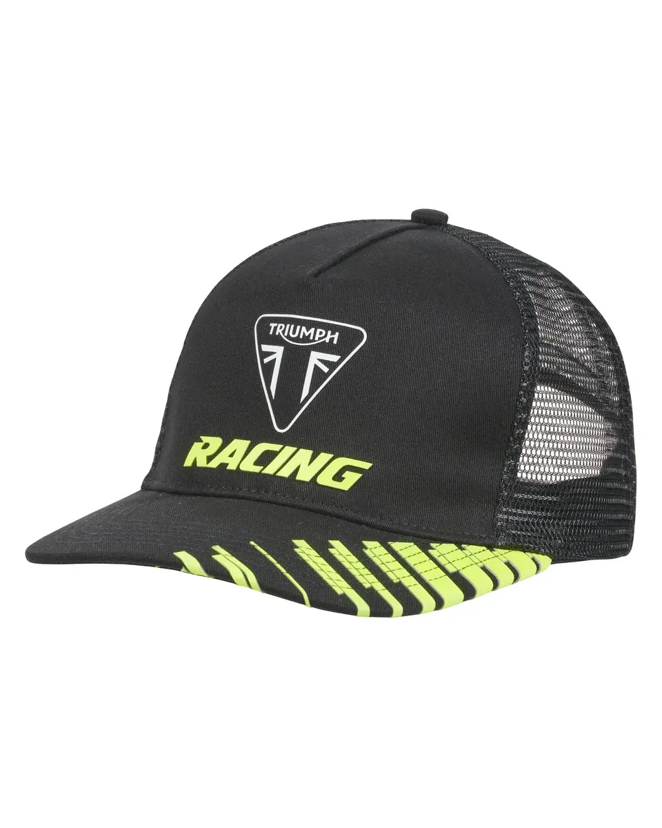 Triumph Racing Flat Peak Trucker Cap