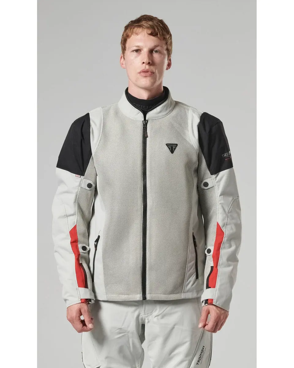 Cranbourne Mesh Motorcycle Jacket in Gray