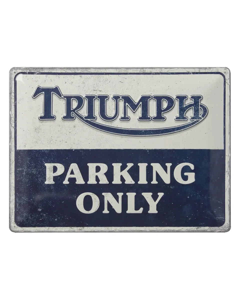 Triumph Parking Tin Sign