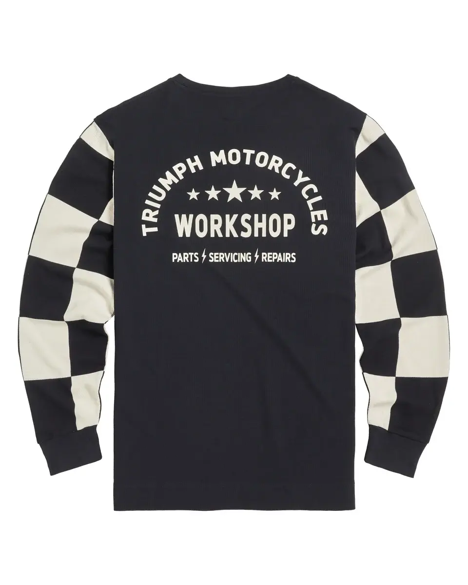 Harker Checkerboard Long Sleeve Waffle Tee