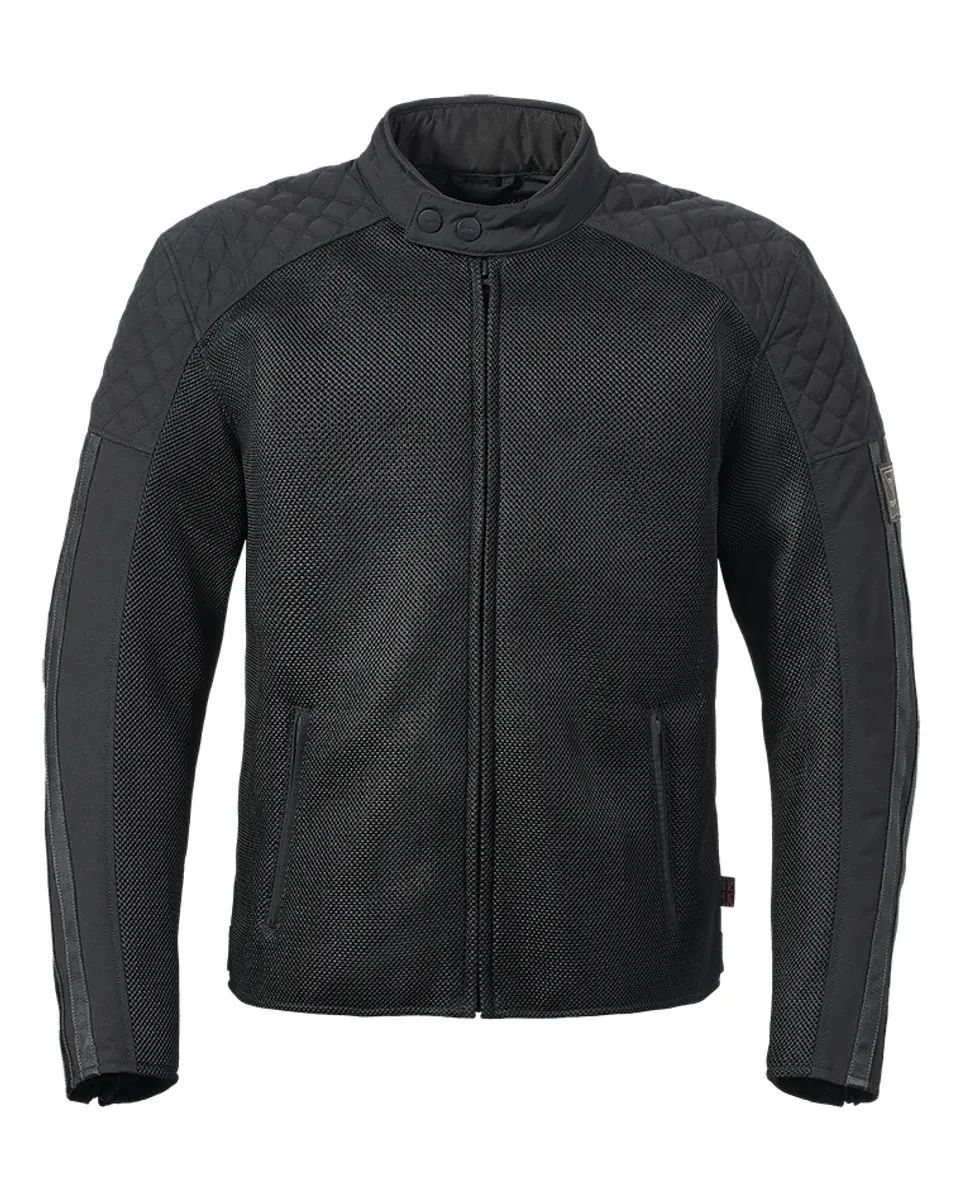 Braddan Retro Mesh Jacket in Black