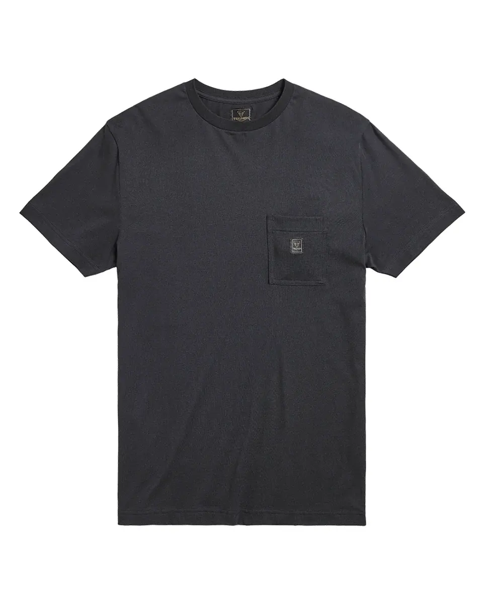 Ditchling Back Logo Pocket Tee in Black