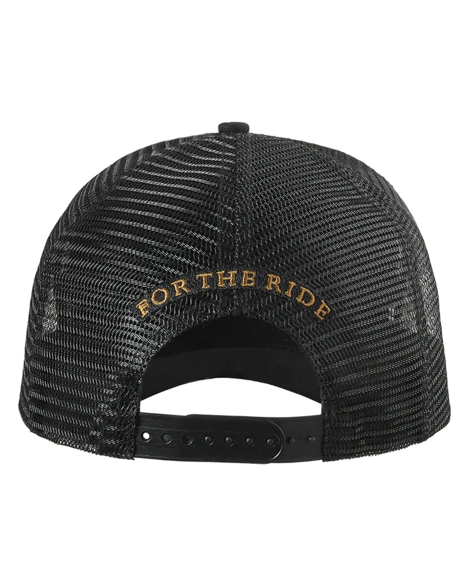 Roadtrip Trucker Cap in Black