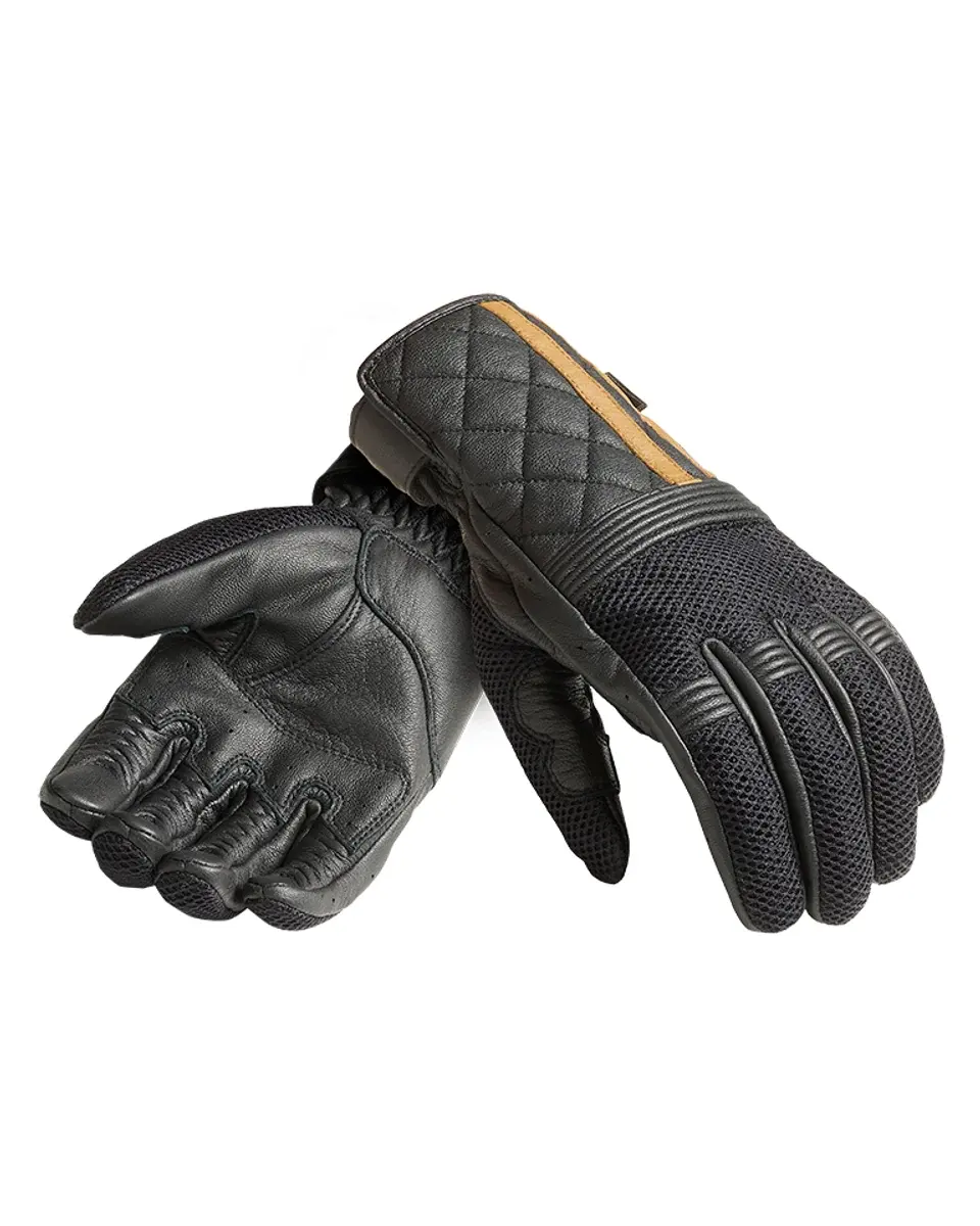 Sulby Mesh Gloves in Black & Gold