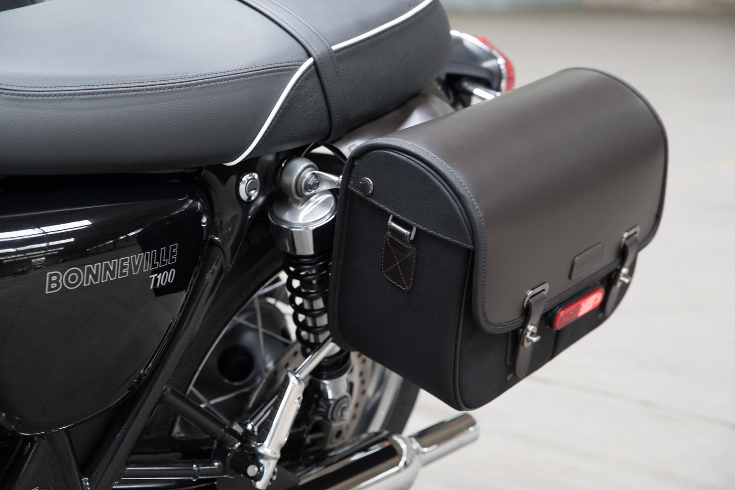 Panniers, Waxed Cotton, LHS, Black photo 6