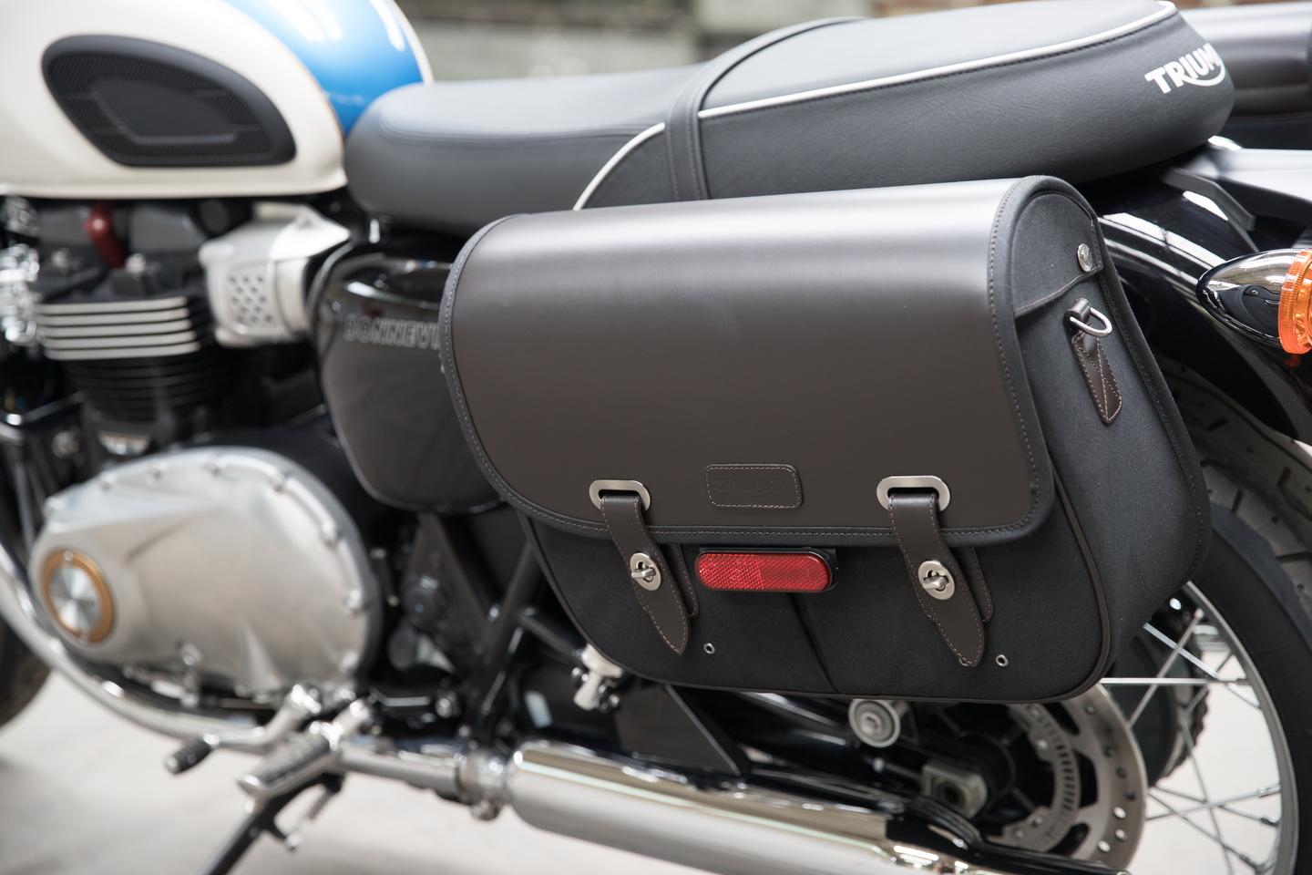 Panniers, Waxed Cotton, LHS, Black photo 2