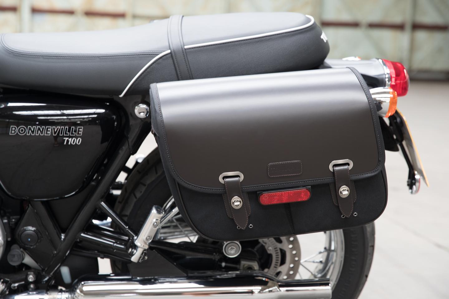 Panniers, Waxed Cotton, LHS, Black photo 4