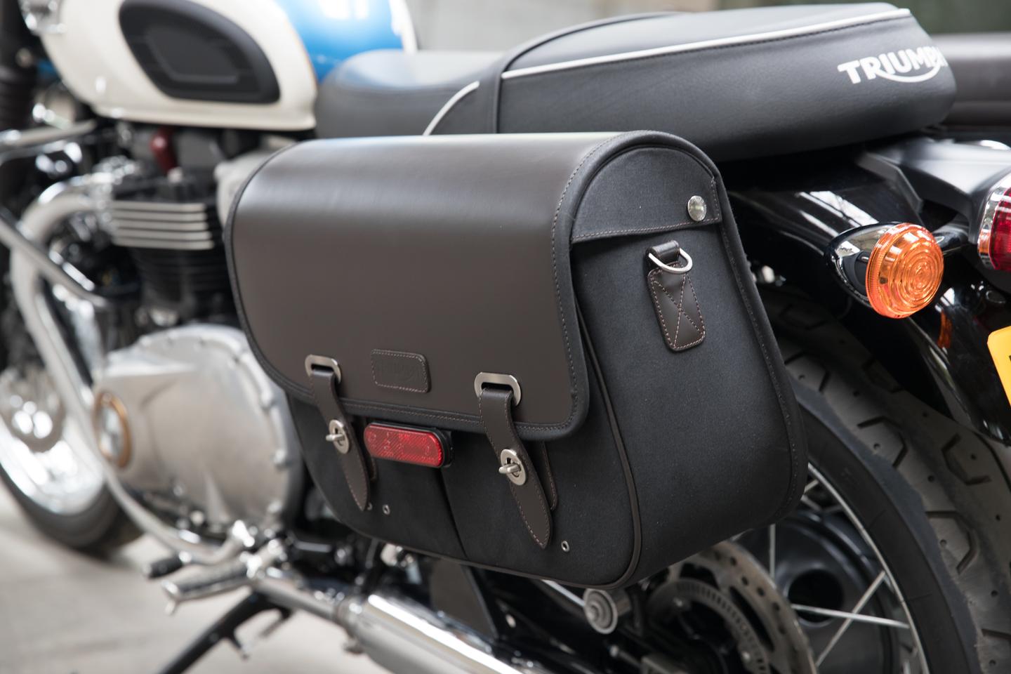 Panniers, Waxed Cotton, LHS, Black photo 3