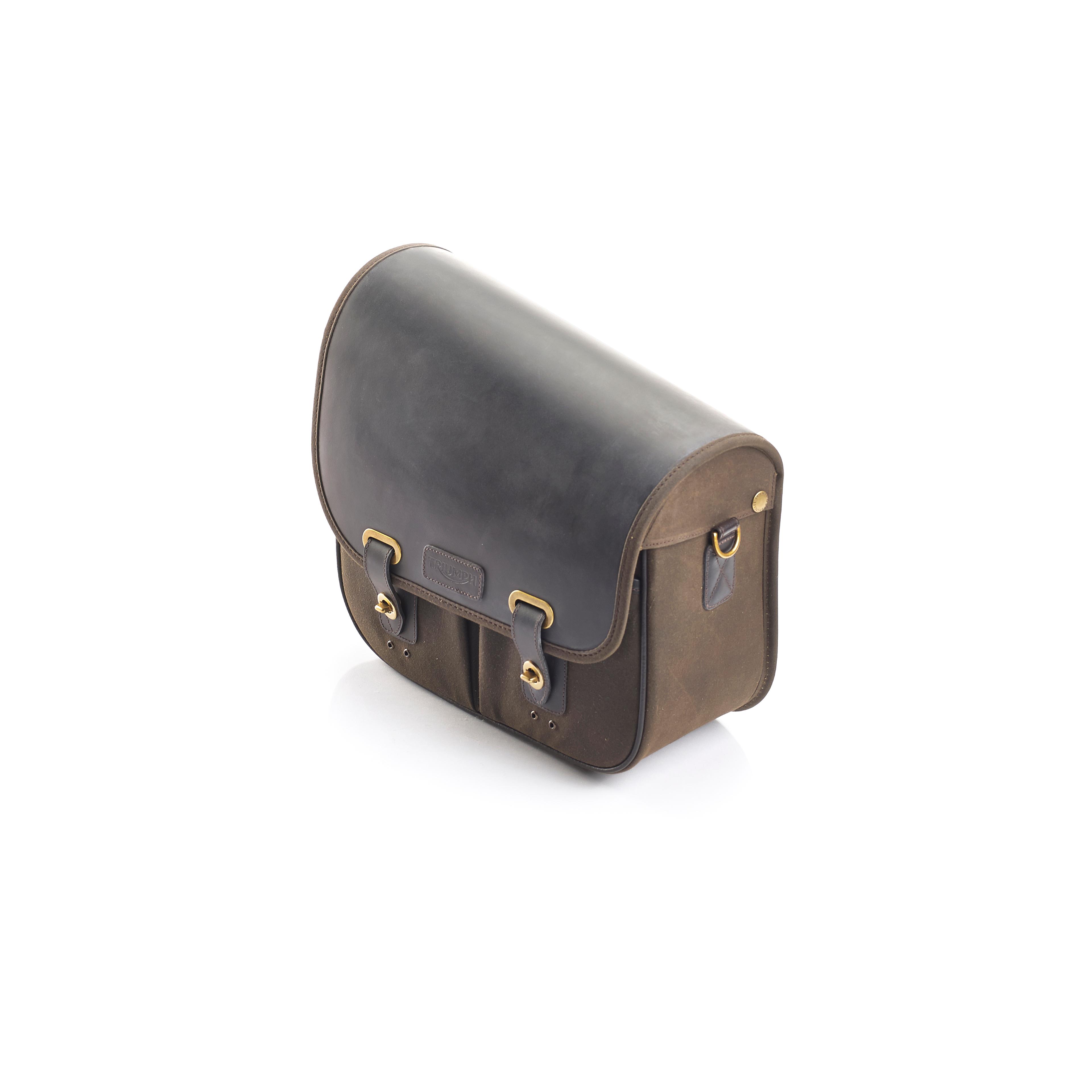 Pannier, Waxed Cotton, Olive, LH photo 1