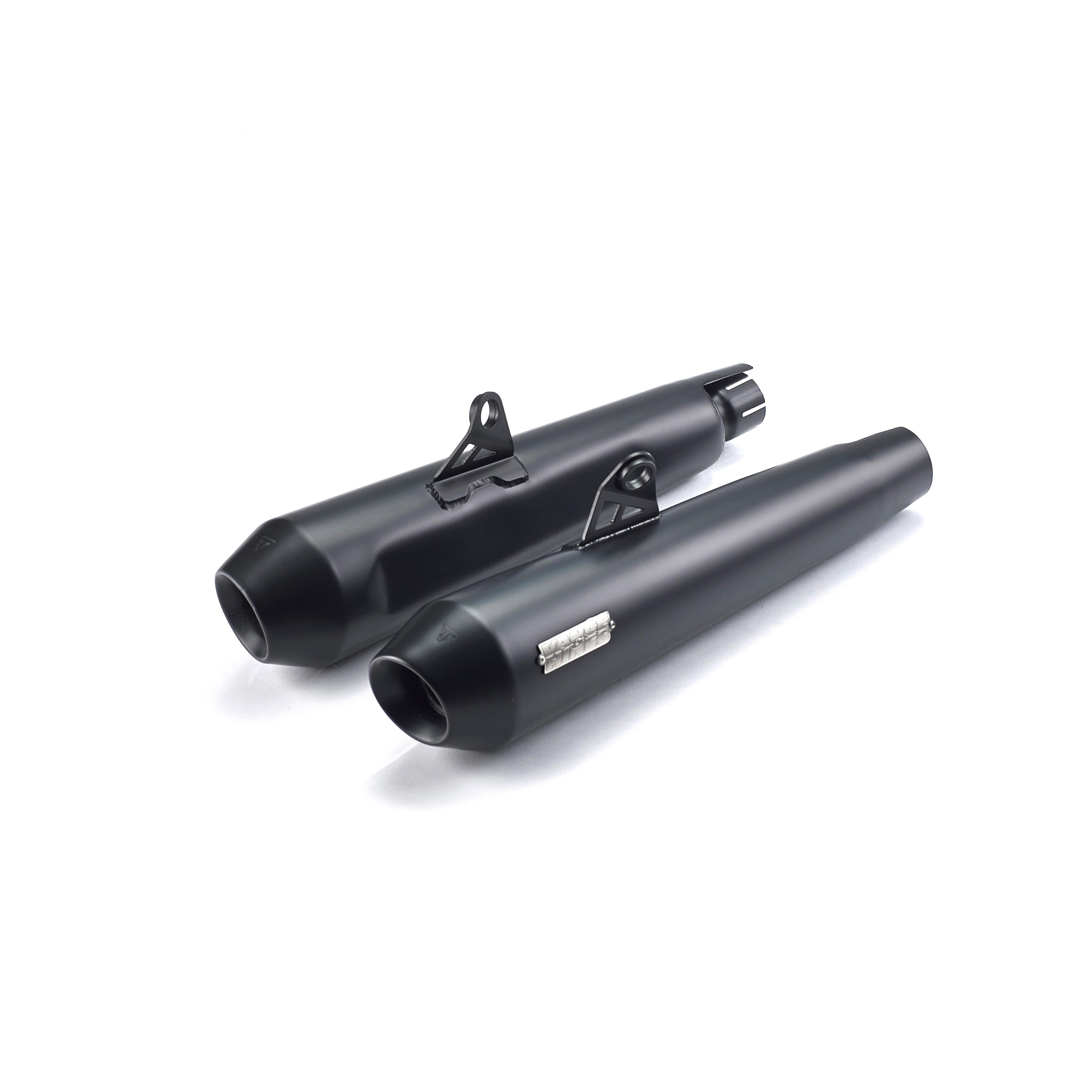 Silencer, Pair, Homologation, Black photo 1