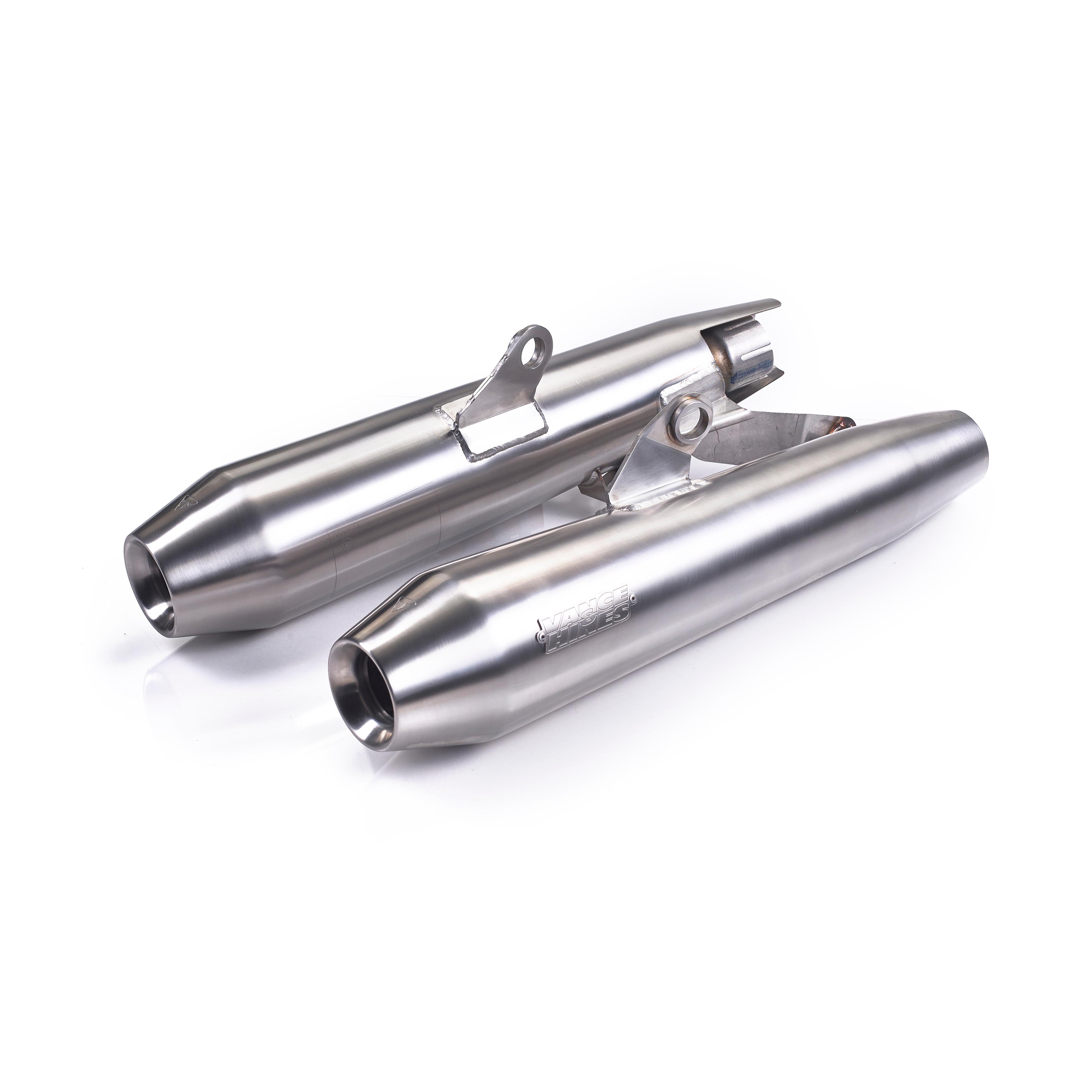 Brushed Stainless Steel Slip-Ons, US Homologated photo 1