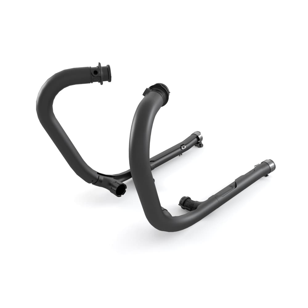 Exhaust Header, Pair, Black photo 1