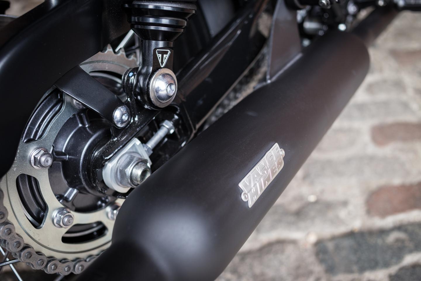 Silencer, Pair, Homologation, Black photo 1