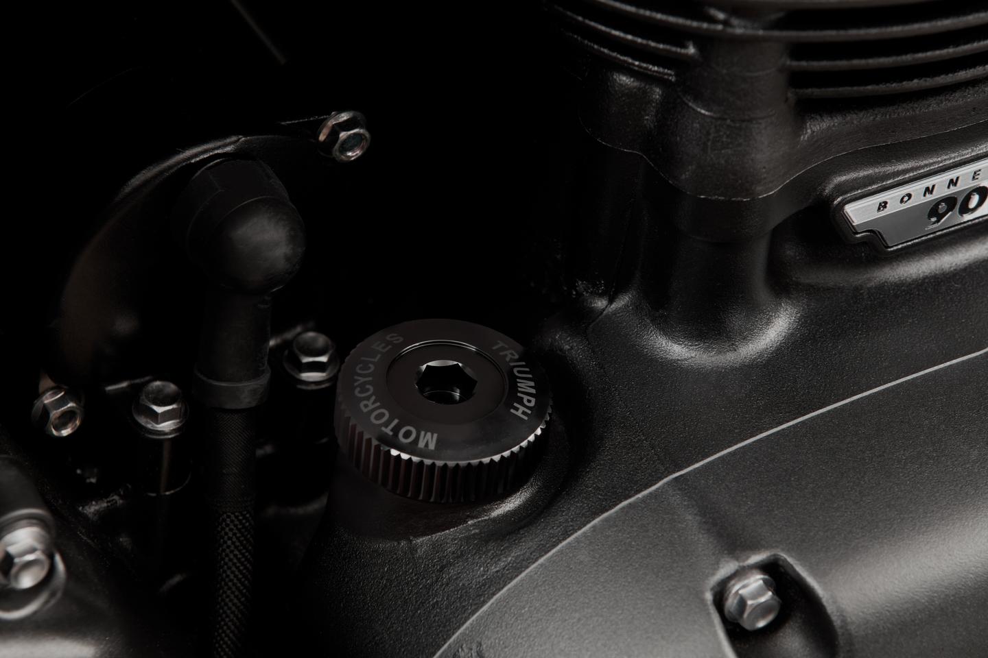 Oil Filler Cap, Machined, Black photo 2