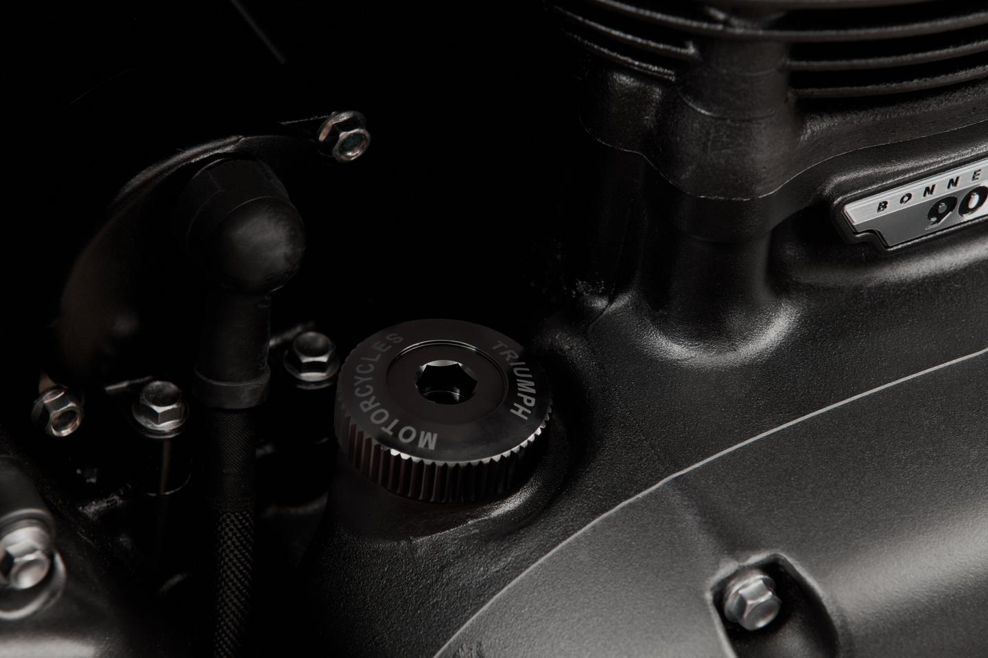 Oil Filler Cap, Machined, Black photo 1