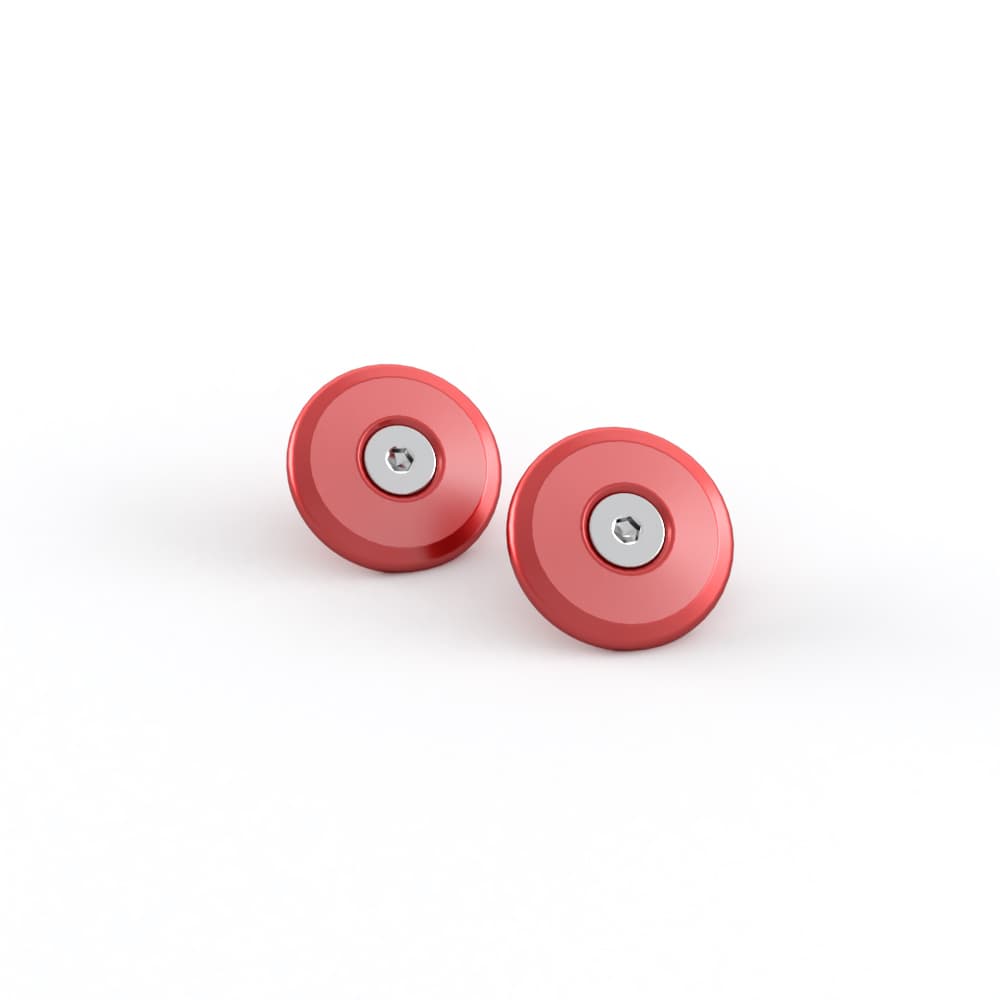 Finisher, Bar End, Pair, Red photo 1
