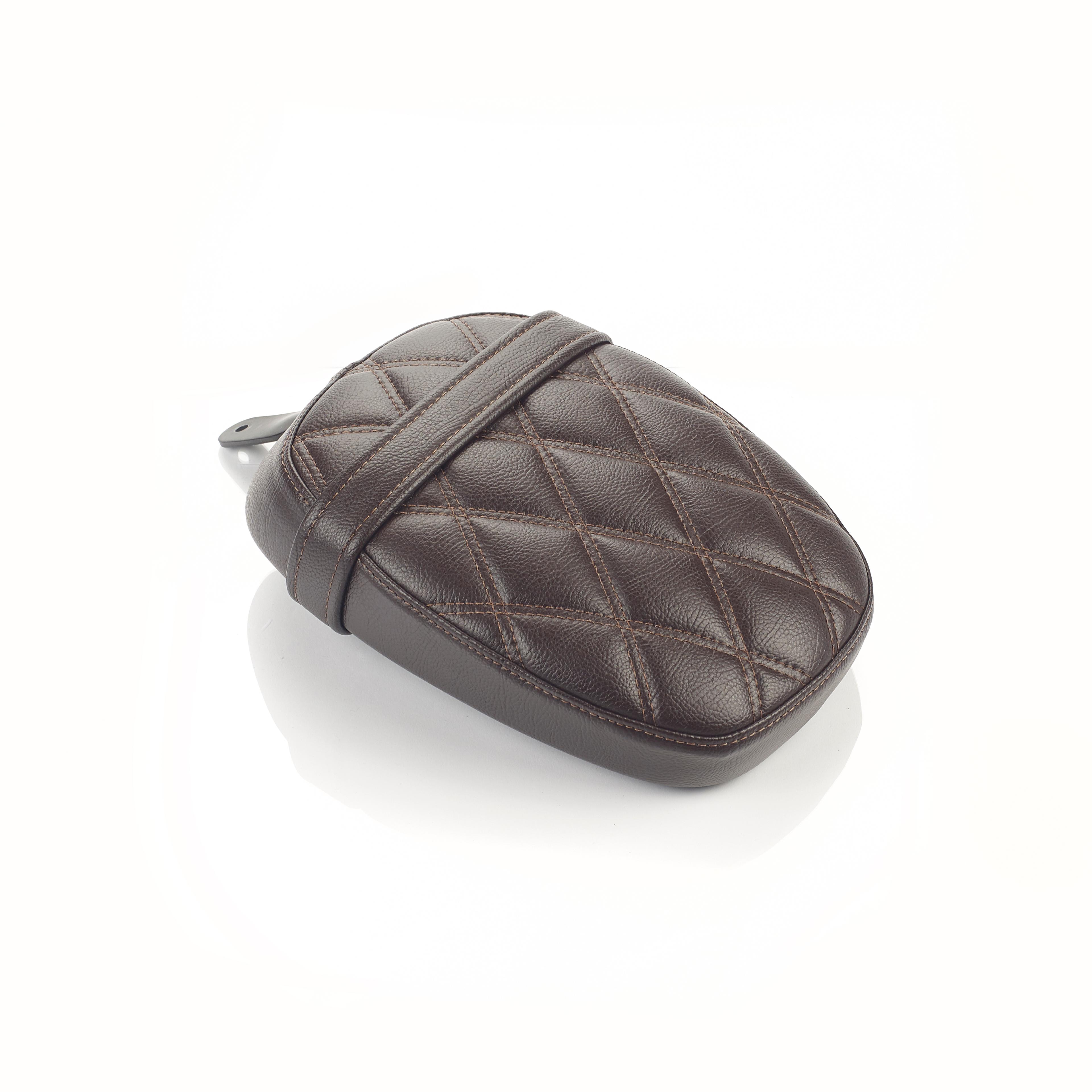 Seat, Pillion, Quilted, Brown photo 1