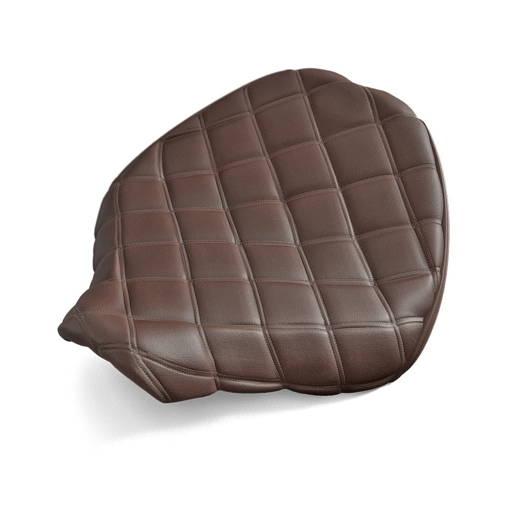 Rider Seat, Quilted, Brown photo 1