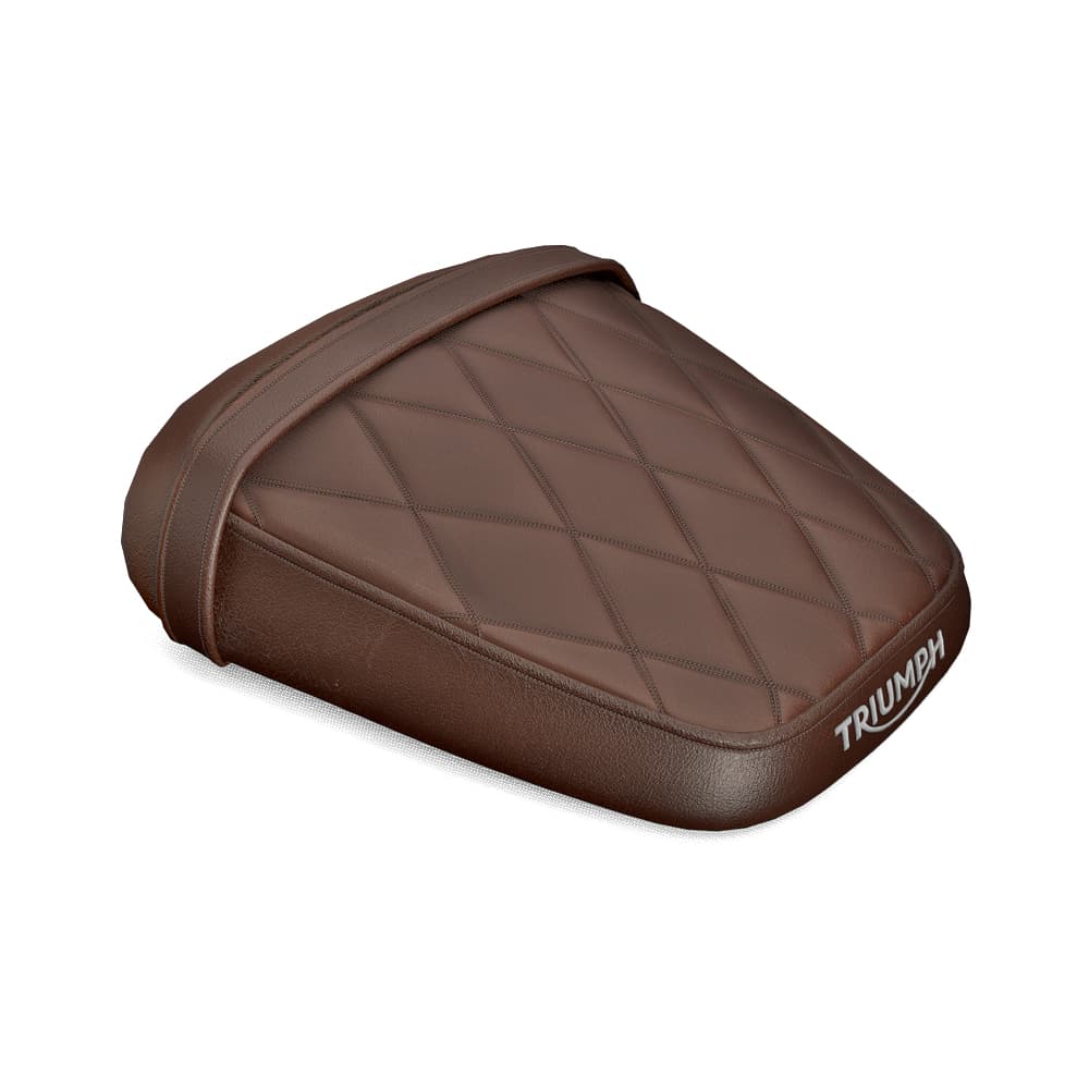 Pillion Seat, Quilted, Brown, Kit photo 1