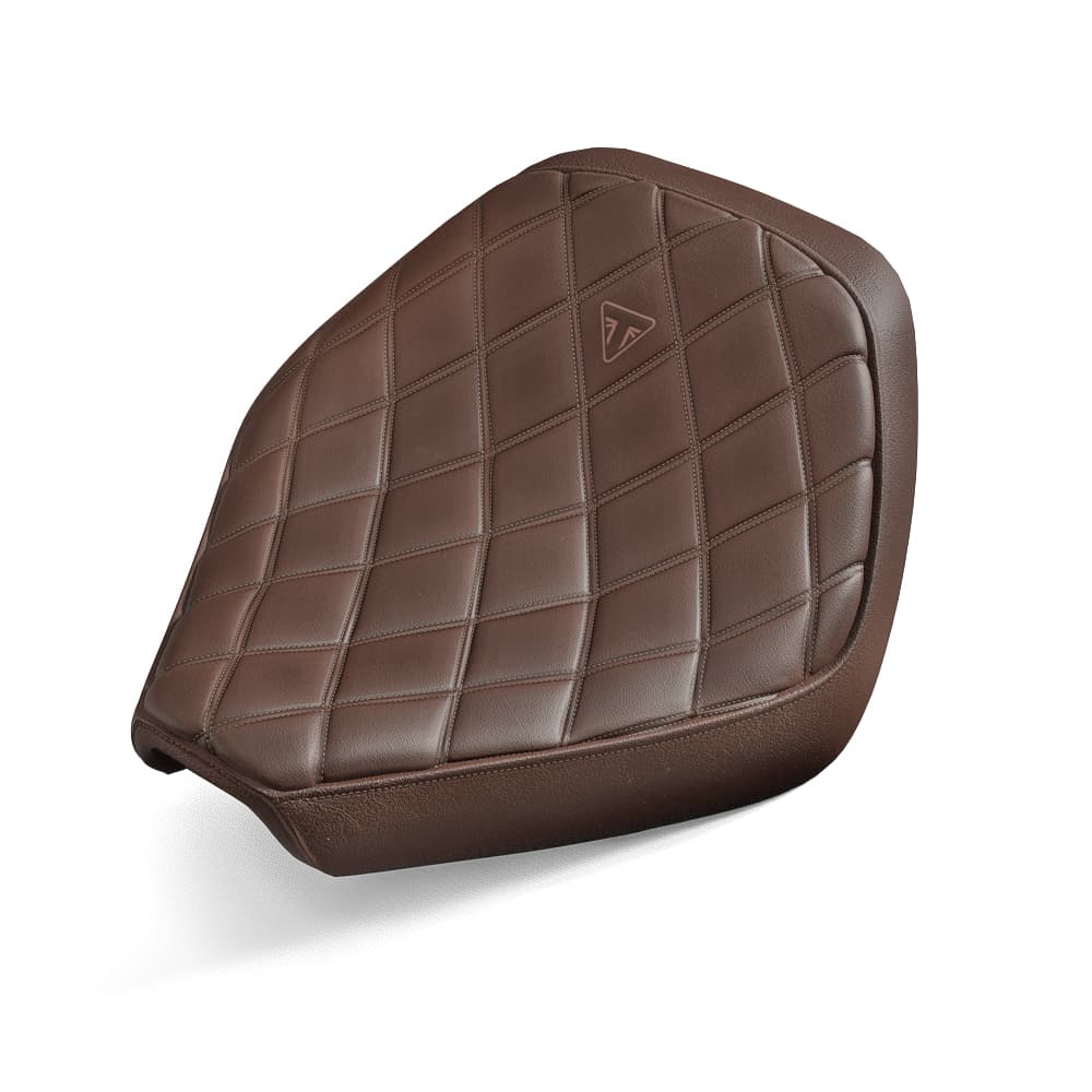 Rider Seat, Quilted, Brown photo 1