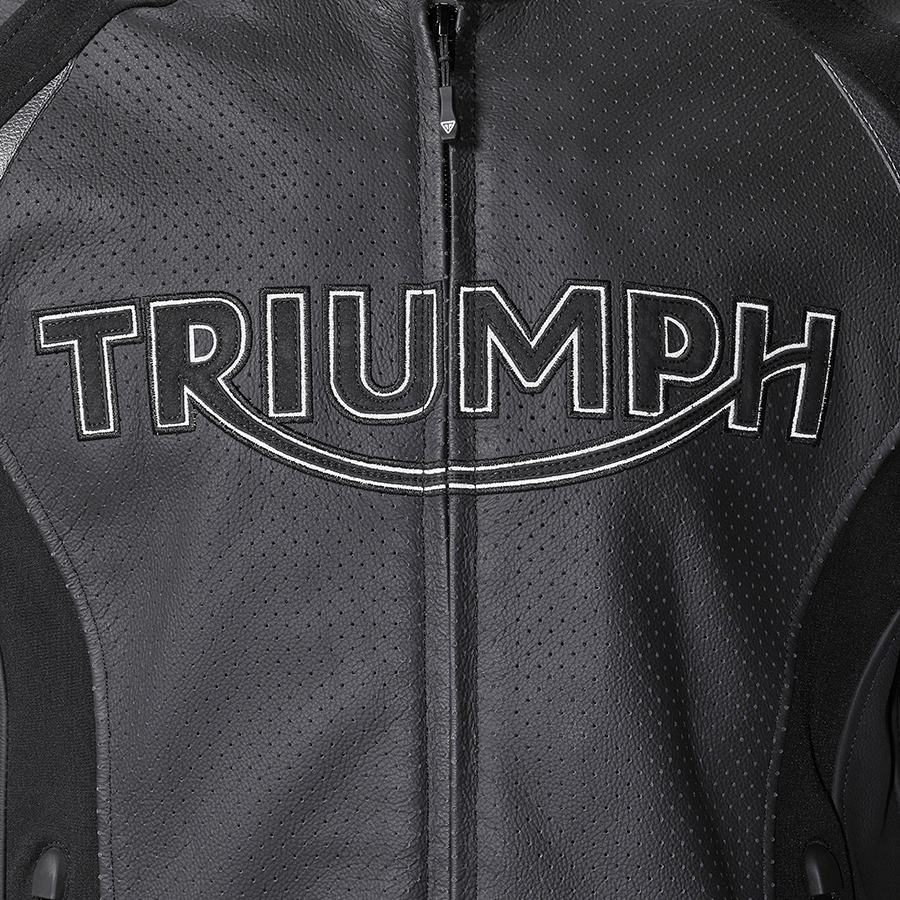 TRIPLE PERFORATED LEATHER JACKET photo 7