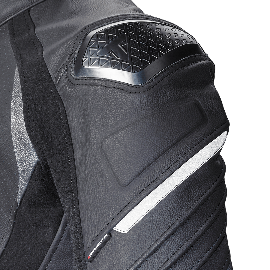 TRIPLE PERFORATED LEATHER JACKET photo 2