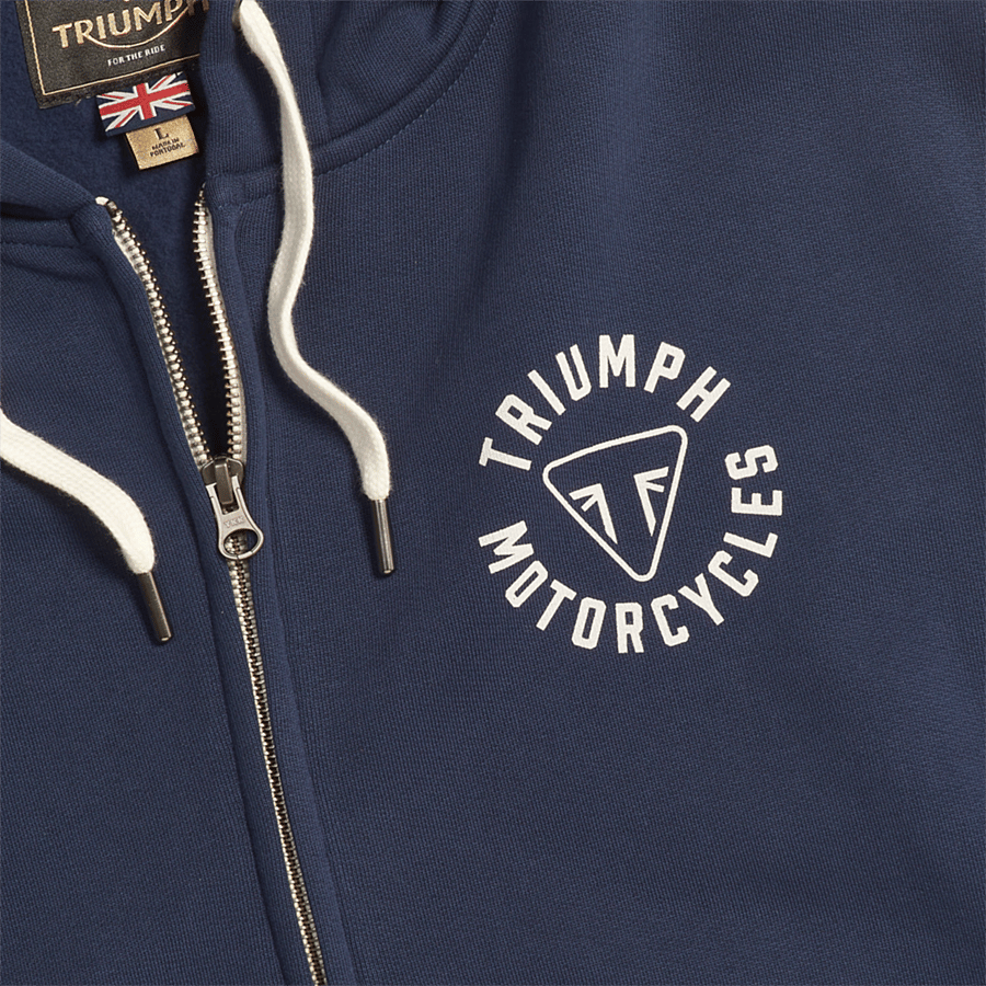 Digby Full Zip Hoodie Navy photo 3