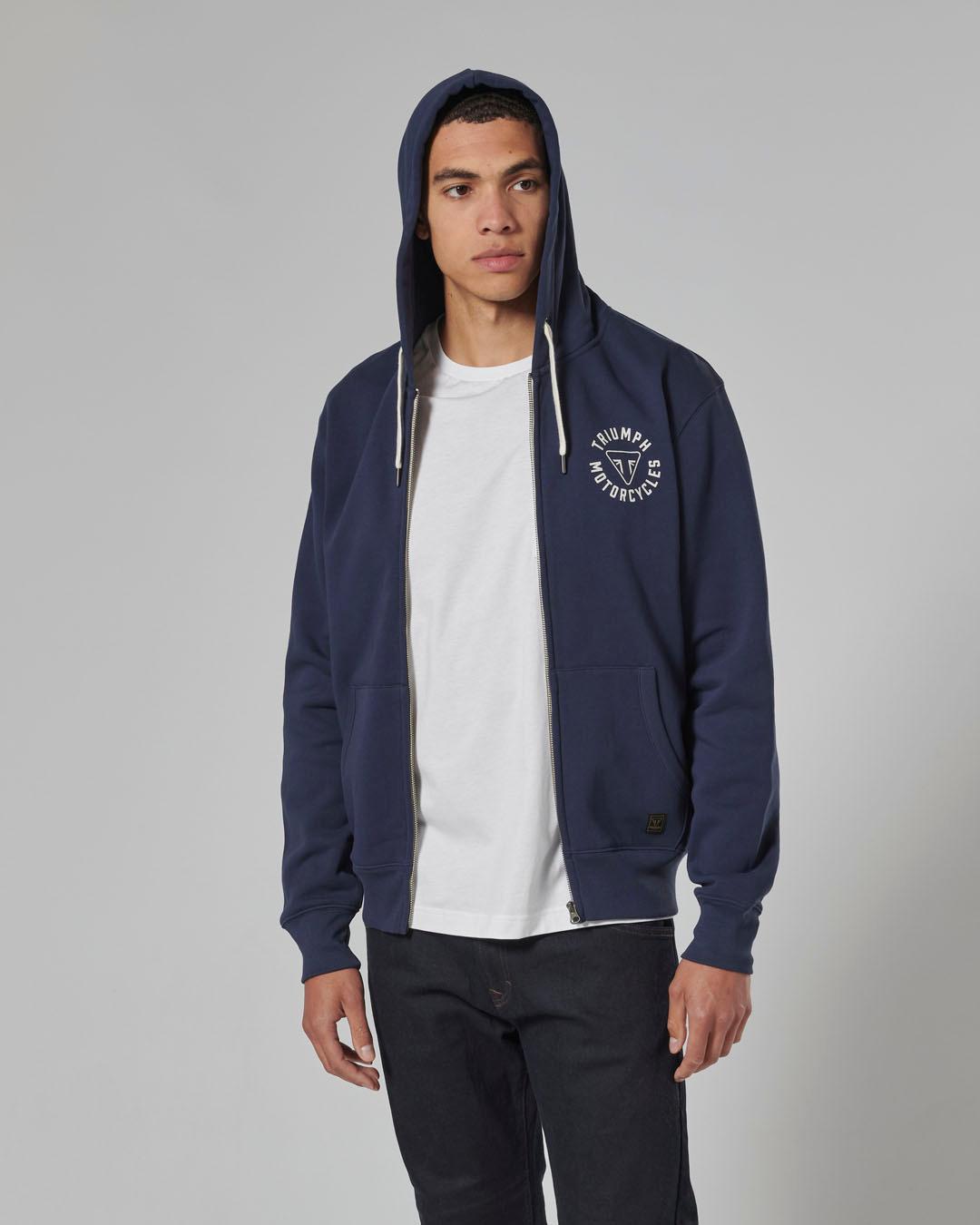 Digby Full Zip Hoodie Navy photo 7