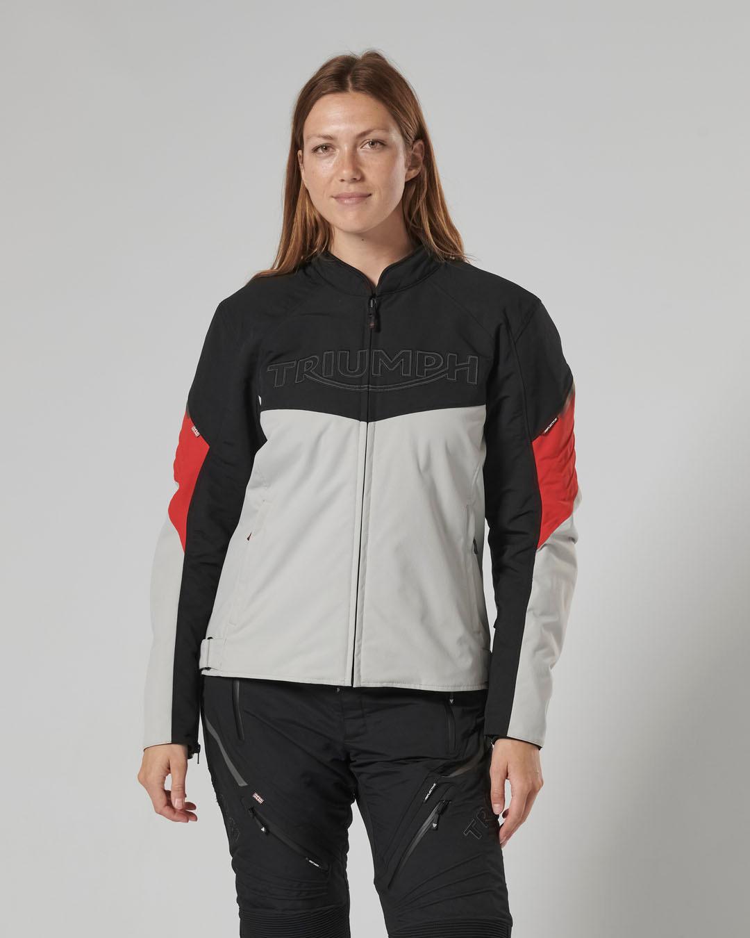 TRIPLE ROADSTER JACKET - BLACK / GREY / RED photo 8