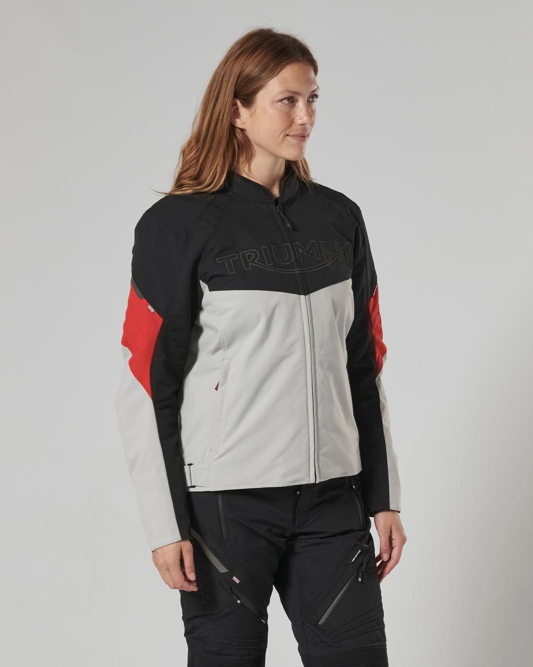 TRIPLE ROADSTER JACKET - BLACK / GREY / RED photo 14