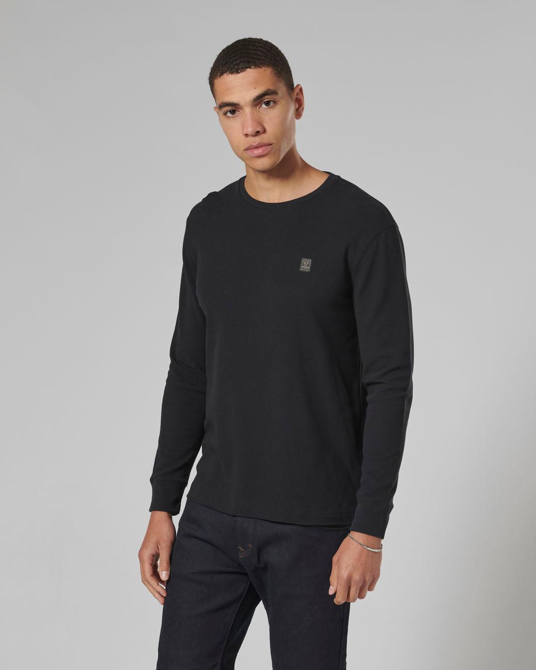 DEAN L/S WAFFLE BLACK T-SHIRT photo 1