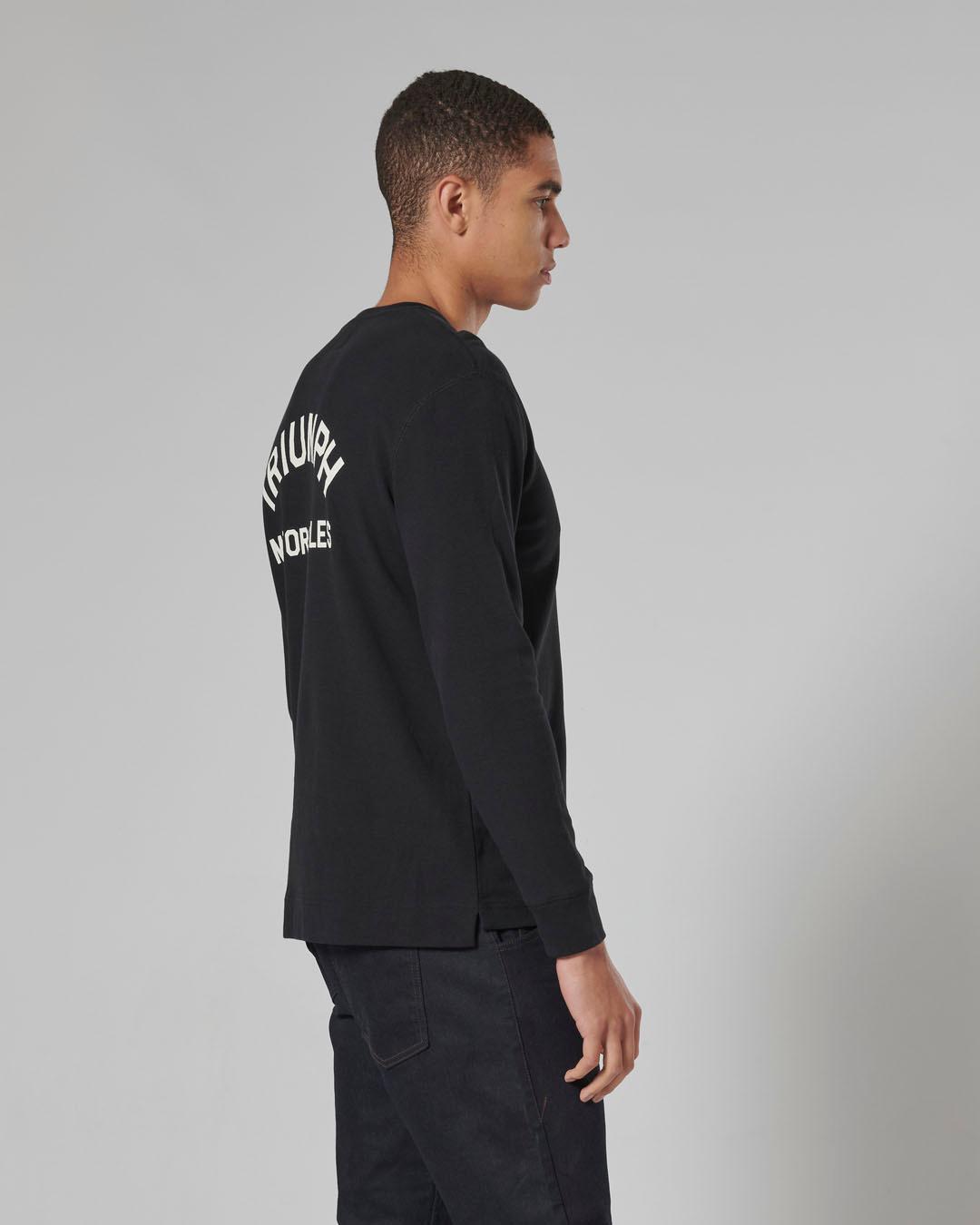 DEAN L/S WAFFLE BLACK T-SHIRT photo 5