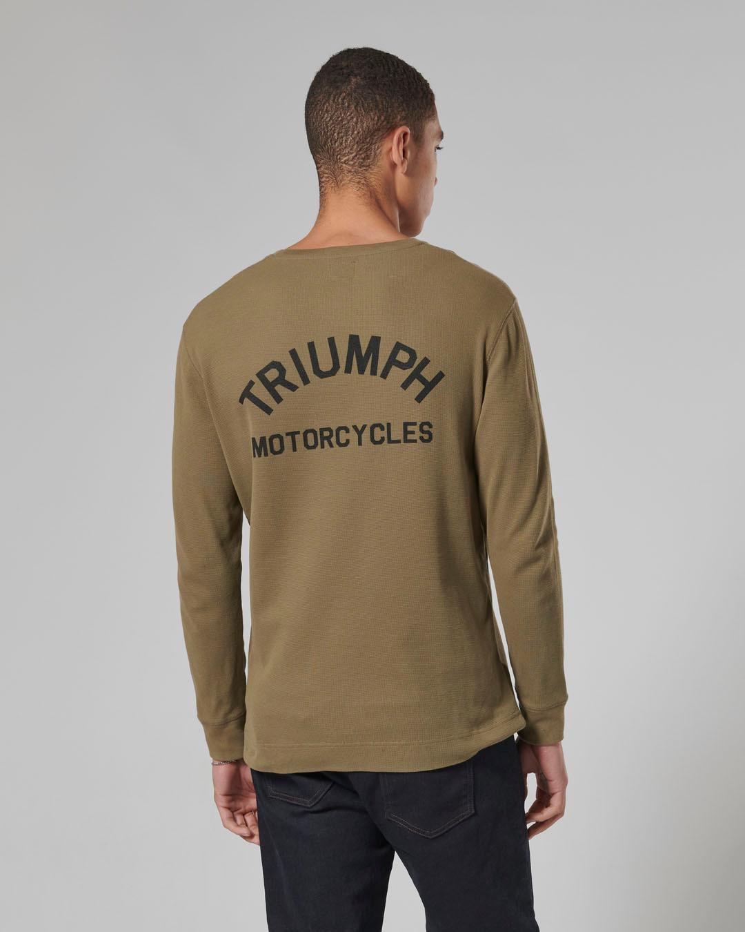 DEAN L/S WAFFLE KHAKI T-SHIRT photo 7