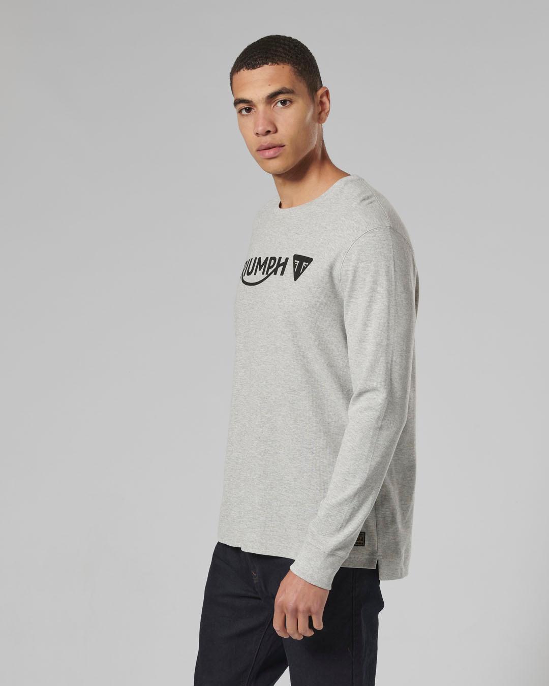 BETTMAN L/S WAFFLE T-SHIRT GREY MARL photo 5