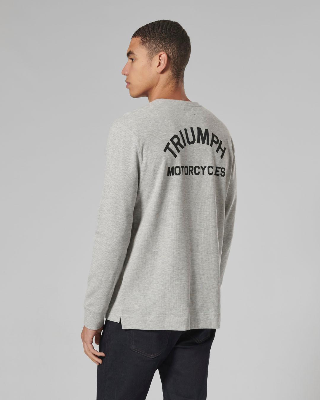 DEAN L/S WAFFLE T-SHIRT GREY MARL photo 5