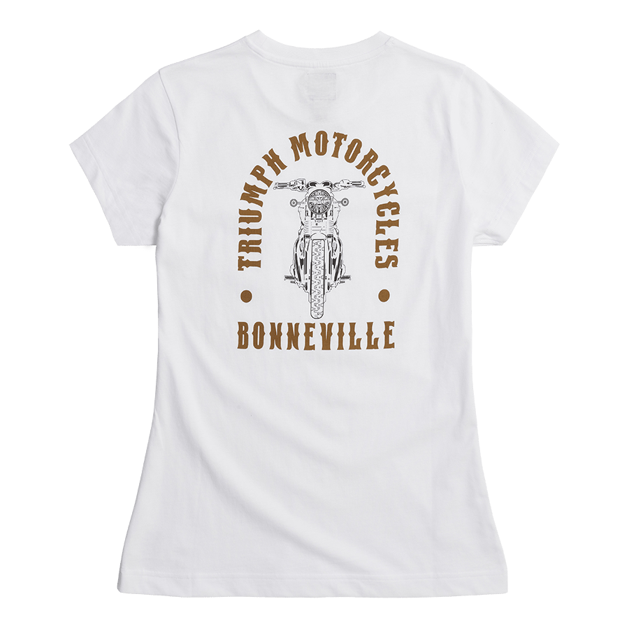 Bonneville Ladies T120 Tee White photo 2