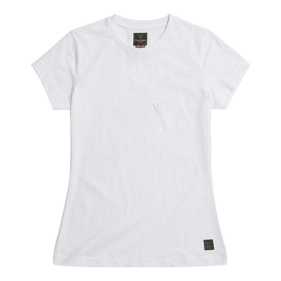 Bonneville Ladies T120 Tee White photo 3